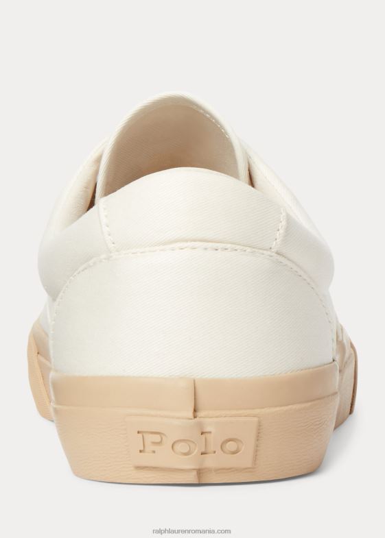 alb murdar/dună de nisip unisex Ralph Lauren pantofi sport unisex keaton twill 046882034