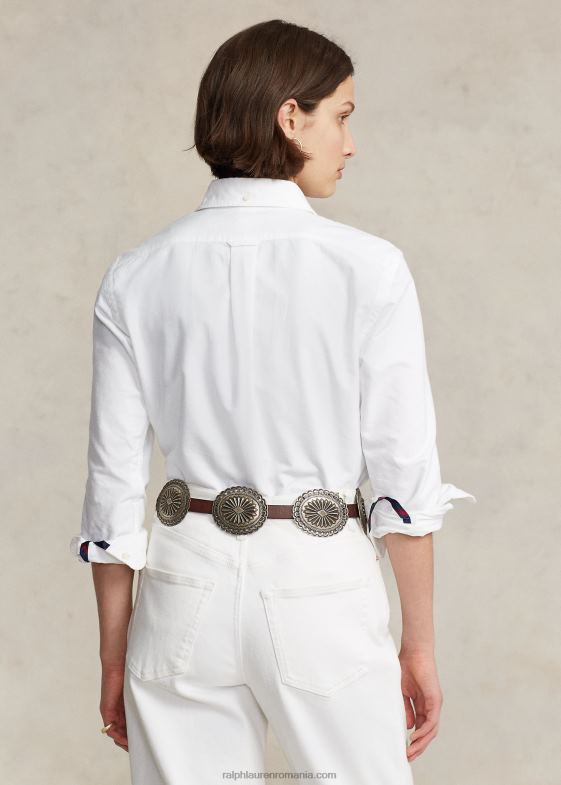 alb unisex Ralph Lauren cămașă oxford personalizată 04688934