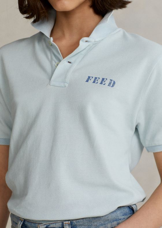 indigo deschis unisex Ralph Lauren polo x feed tricou polo 046881143