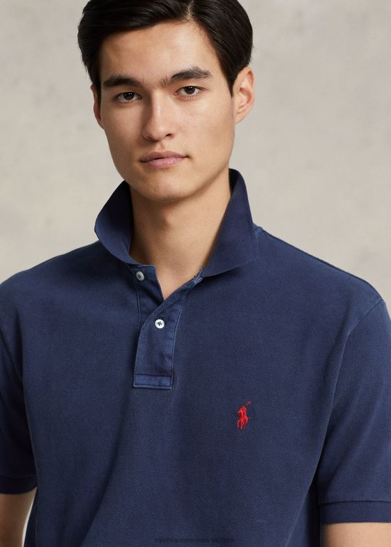 marina newport unisex Ralph Lauren tricou polo din plasă cu potrivire originală 046883403