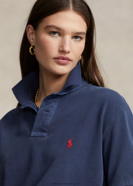 marina newport unisex Ralph Lauren tricou polo din plasă cu potrivire originală 046883403