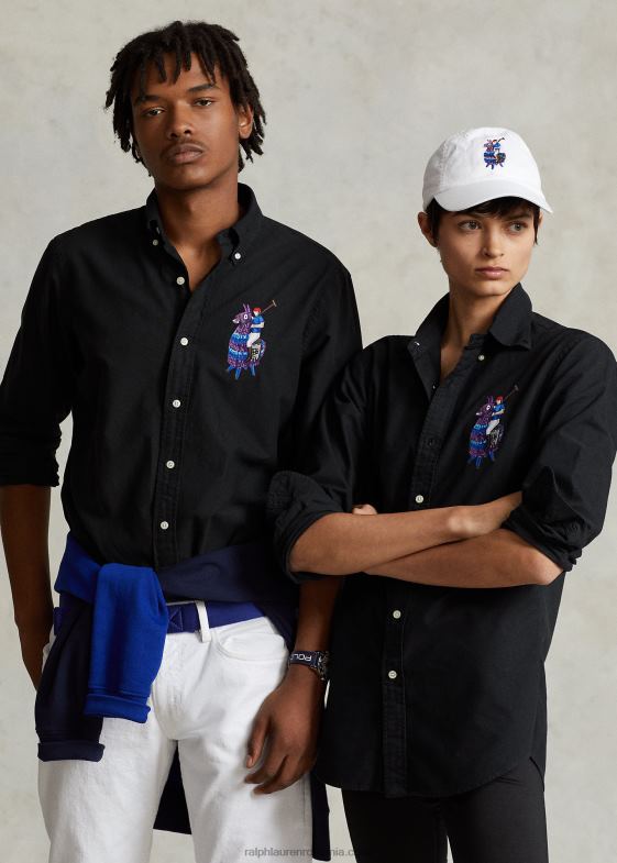 negru unisexcămașă polo ralph lauren x fortnite 046881072