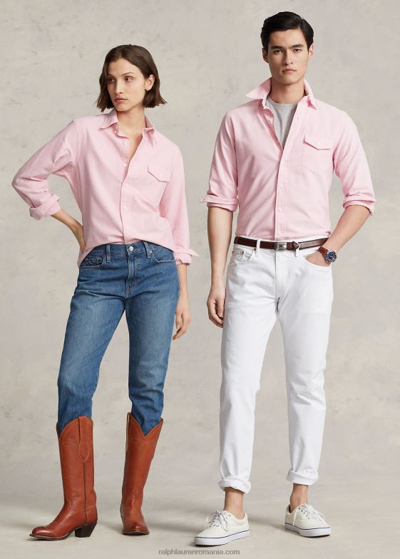 trandafir nou unisex Ralph Lauren cămașă oxford personalizată 04688936