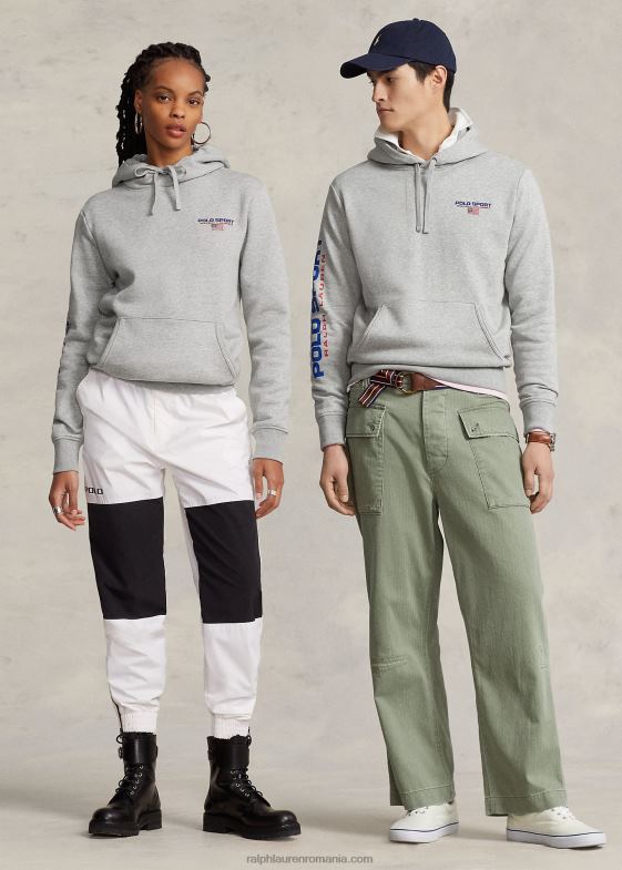 andover heather/red unisex Ralph Lauren hanorac polo sport fleece 046883422