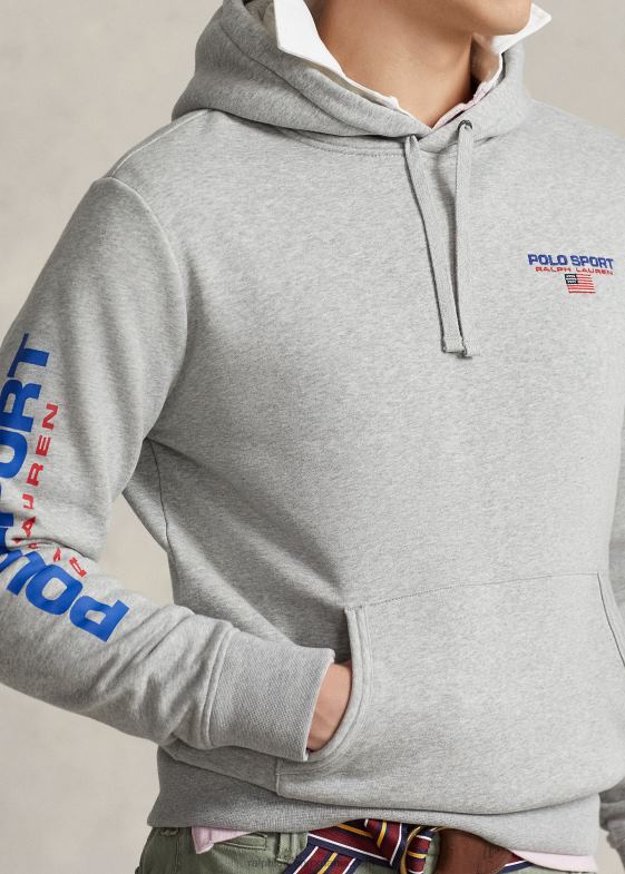 andover heather/red unisex Ralph Lauren hanorac polo sport fleece 046883422