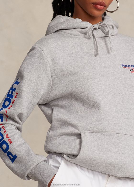 andover heather/red unisex Ralph Lauren hanorac polo sport fleece 046883422