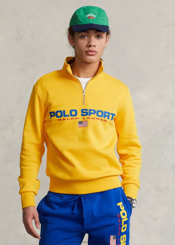 furtună galbenă unisex Ralph Lauren hanorac polo sport fleece 04688895