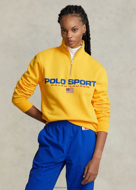 furtună galbenă unisex Ralph Lauren hanorac polo sport fleece 04688895