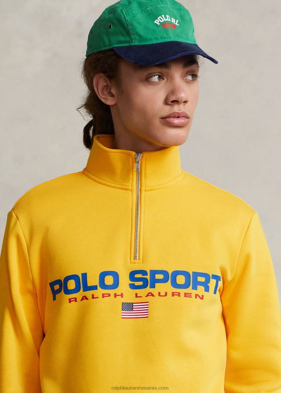 furtună galbenă unisex Ralph Lauren hanorac polo sport fleece 04688895