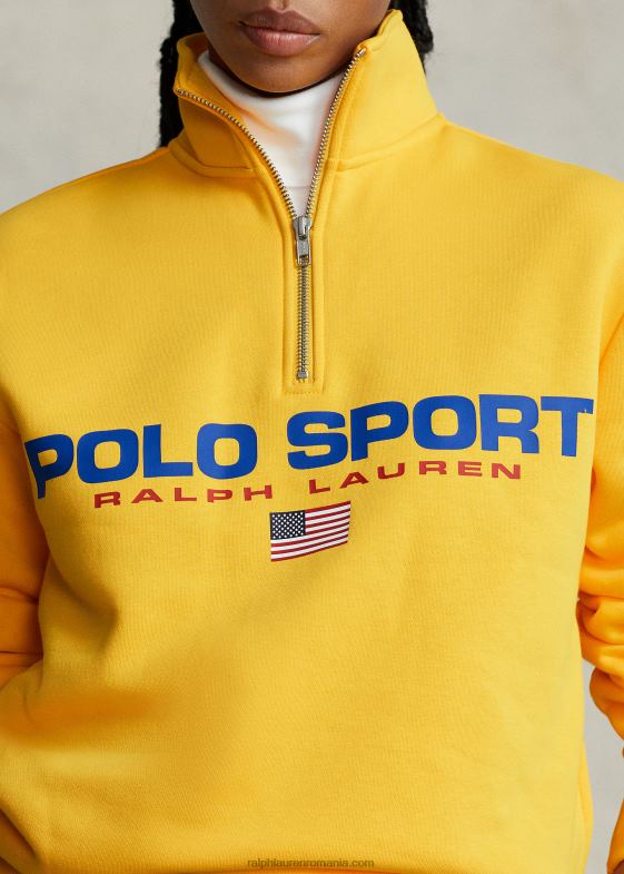furtună galbenă unisex Ralph Lauren hanorac polo sport fleece 04688895