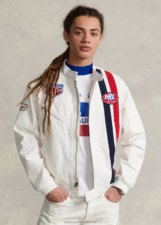deckwash alb unisex Ralph Lauren jachetă polo sport de curse 046883411
