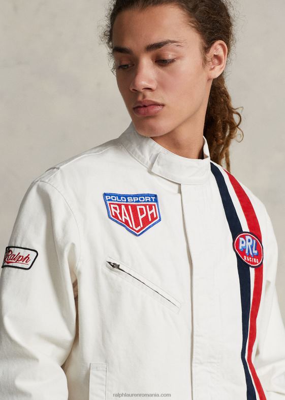 deckwash alb unisex Ralph Lauren jachetă polo sport de curse 046883411