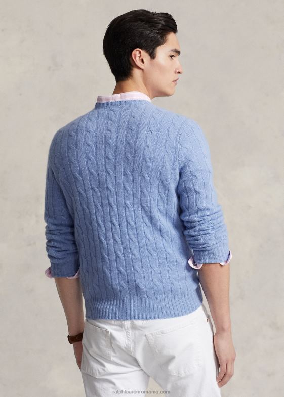 nou litchfield albastru unisex Ralph Lauren iconicul pulover din cașmir tricot în cablu 046883390