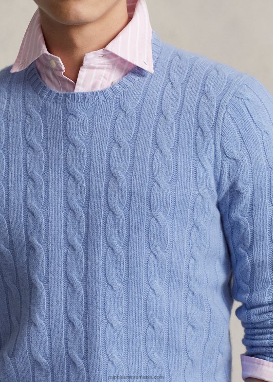 nou litchfield albastru unisex Ralph Lauren iconicul pulover din cașmir tricot în cablu 046883390