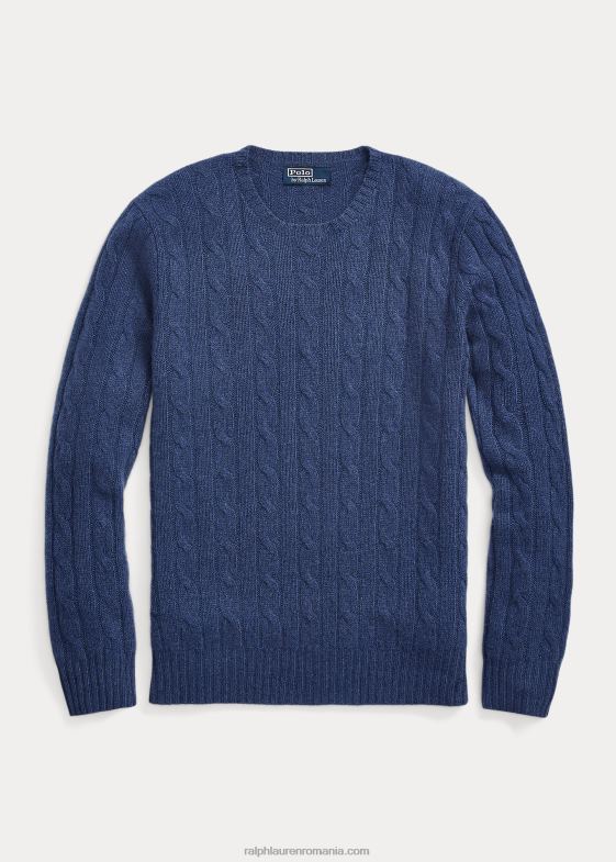rustic marine heather unisex Ralph Lauren iconicul pulover din cașmir tricot în cablu 046883392