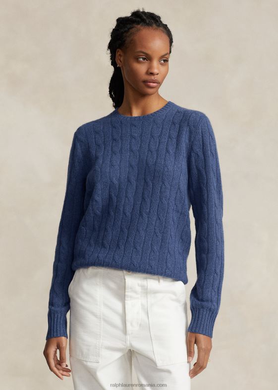 rustic marine heather unisex Ralph Lauren iconicul pulover din cașmir tricot în cablu 046883392