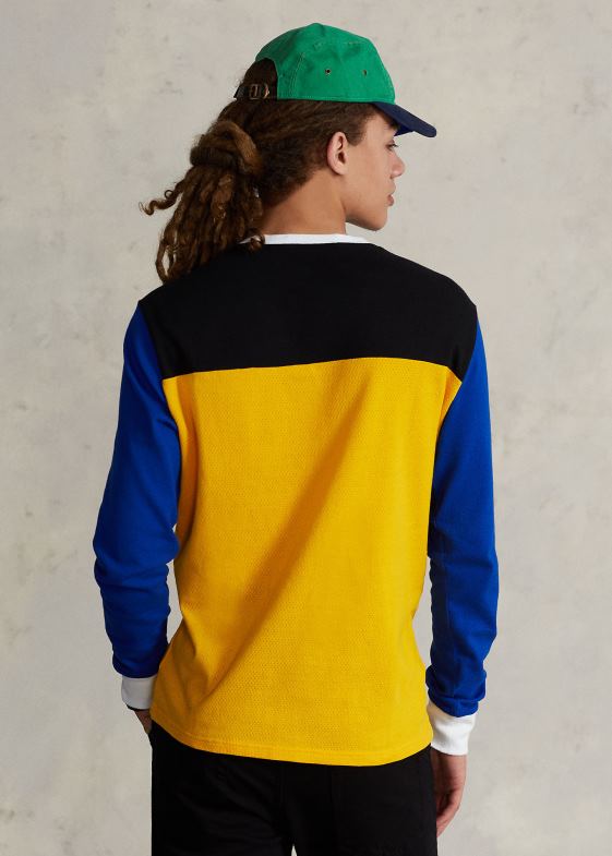 furtuna galbenă multi unisex Ralph Lauren tricou din tricot cu vafe cu logo 046883424