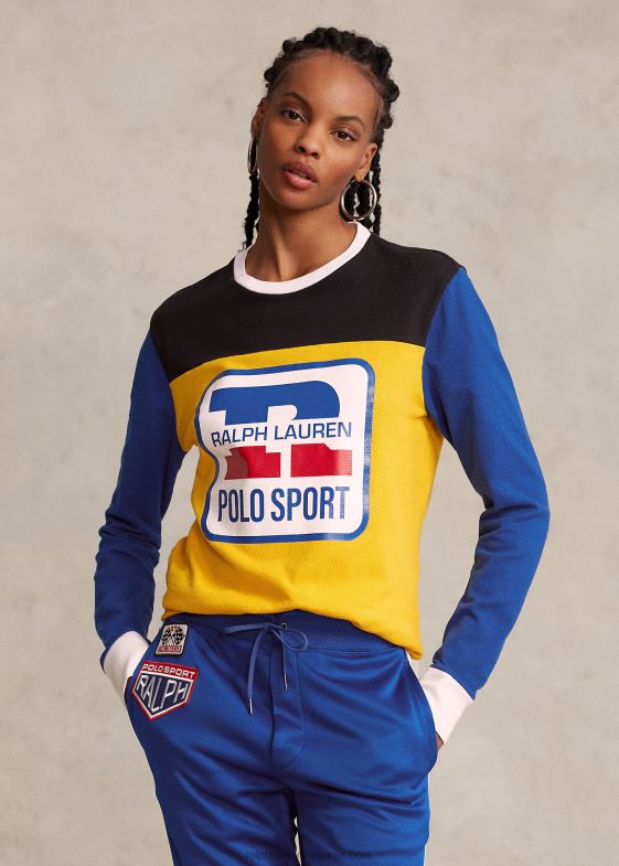 furtuna galbenă multi unisex Ralph Lauren tricou din tricot cu vafe cu logo 046883424